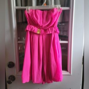 Pink with small gold accent